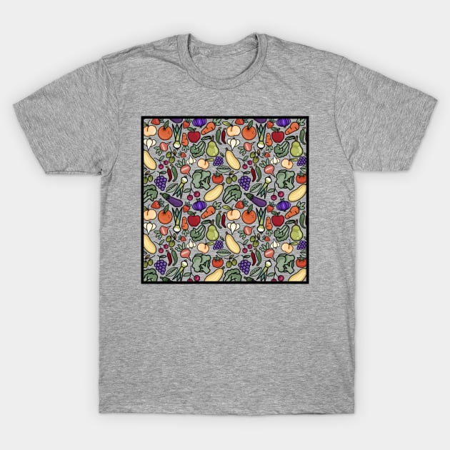 Fruits & Veg T-Shirt by Slightly Unhinged